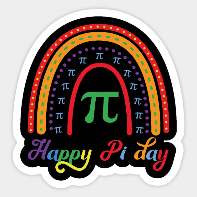 Happy Pi Day Shirt Math Science for Teachers Students Sticker by SecuraArt